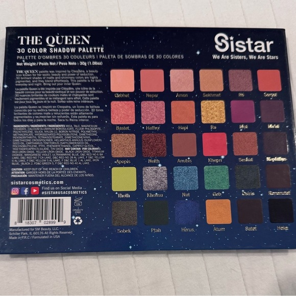 The Queen Cleopatra inspired eyeshadow palette 30 eyeshadows - Picture 3 of 3